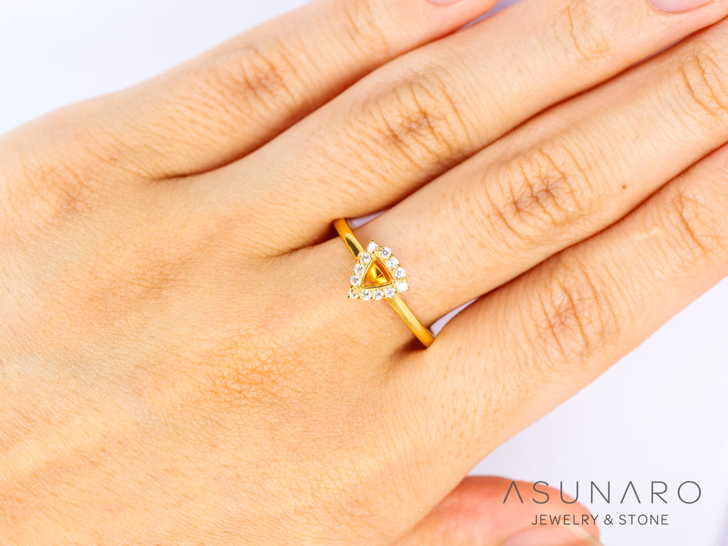 【お仕立て用】空枠番号：ASU-1　3.5mm用　リング枠　取り巻き【オーダージュエリー用】