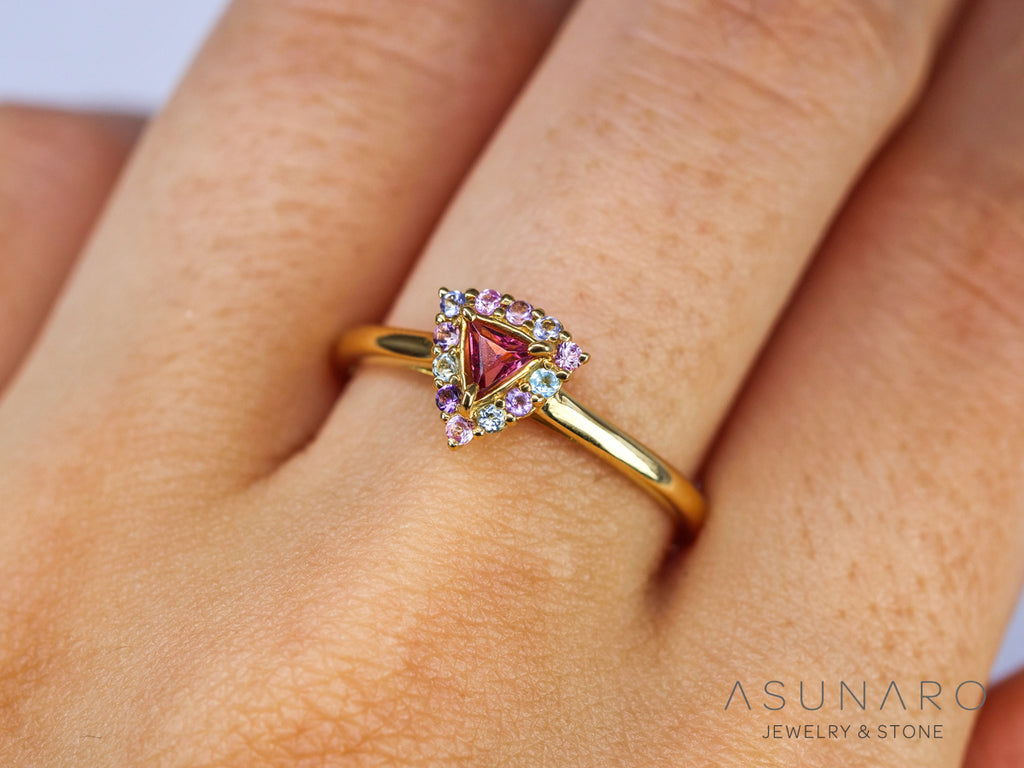 【お仕立て用】空枠番号：ASU-1　3.5mm用　リング枠　取り巻き【オーダージュエリー用】