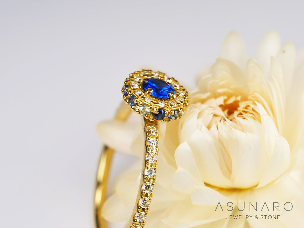 【お仕立て用】空枠番号：ASU-3　リング枠　3mm用　取り巻き【オーダージュエリー用】