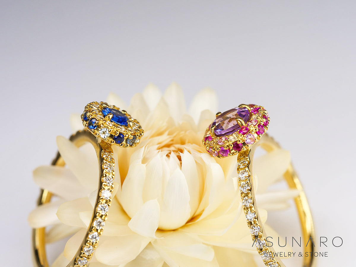 【お仕立て用】空枠番号：ASU-3　リング枠　3mm用　取り巻き【オーダージュエリー用】