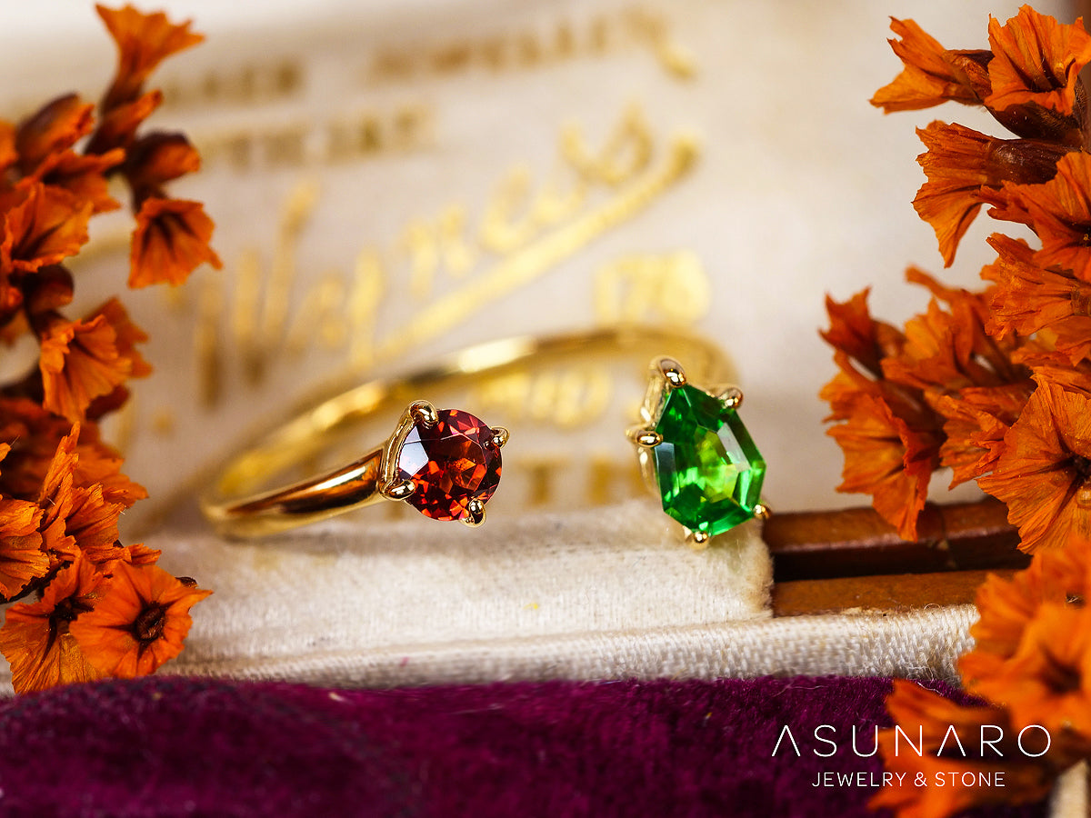 宝石の国 イメージフォークリング　セット 石が選べる☆宝石とパールのフォークリング ～草露（そうろ） | iichi