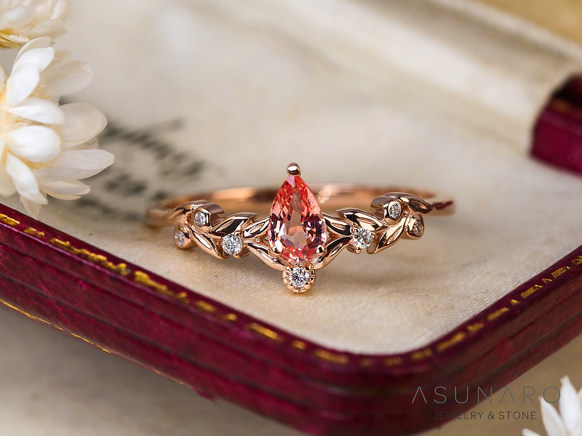 【お仕立て用】空枠番号：S85A　リング枠　V字枠【オーダージュエリー用】