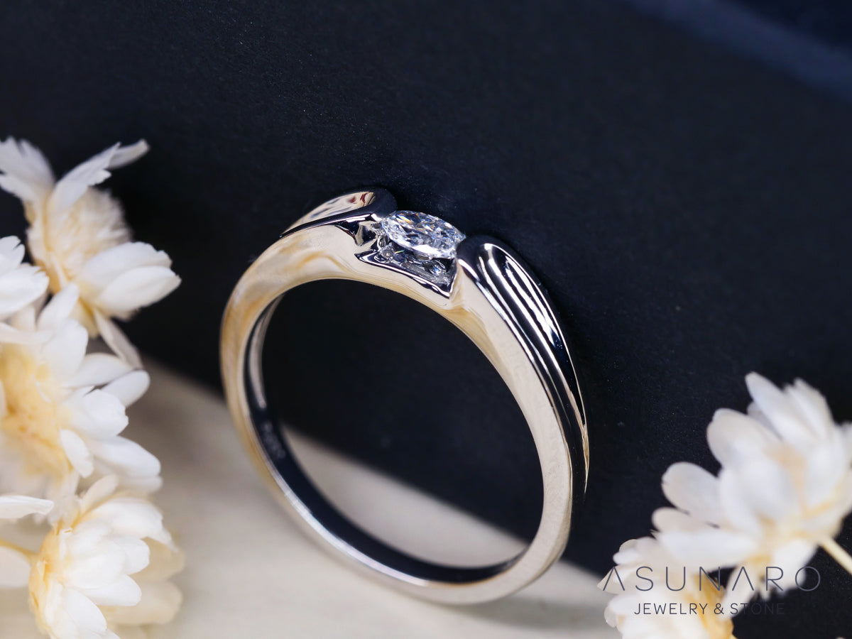 【お仕立て用】空枠番号：5568C　リング枠　ダイヤなし【オーダージュエリー用】