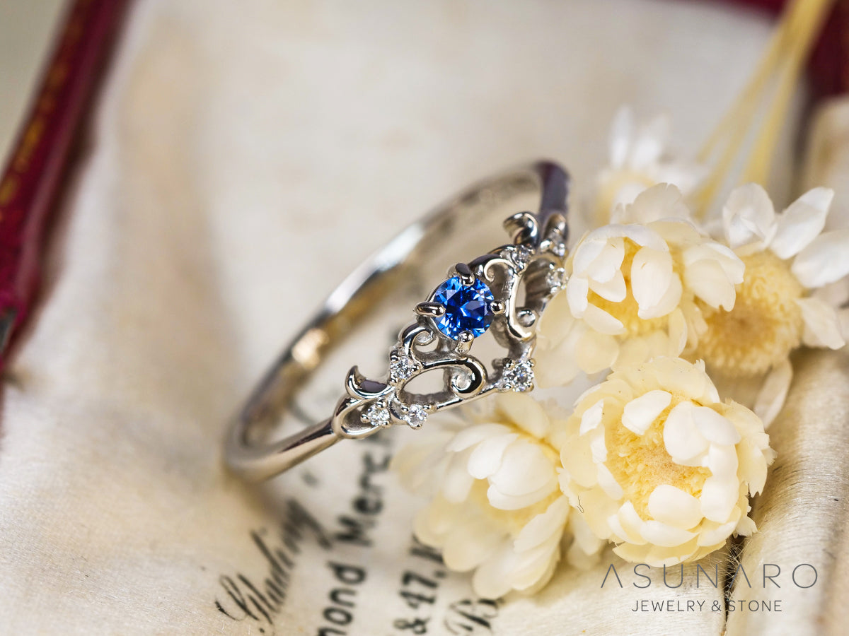 【お仕立て用】空枠番号：S84A　リング枠　V字枠【オーダージュエリー用】