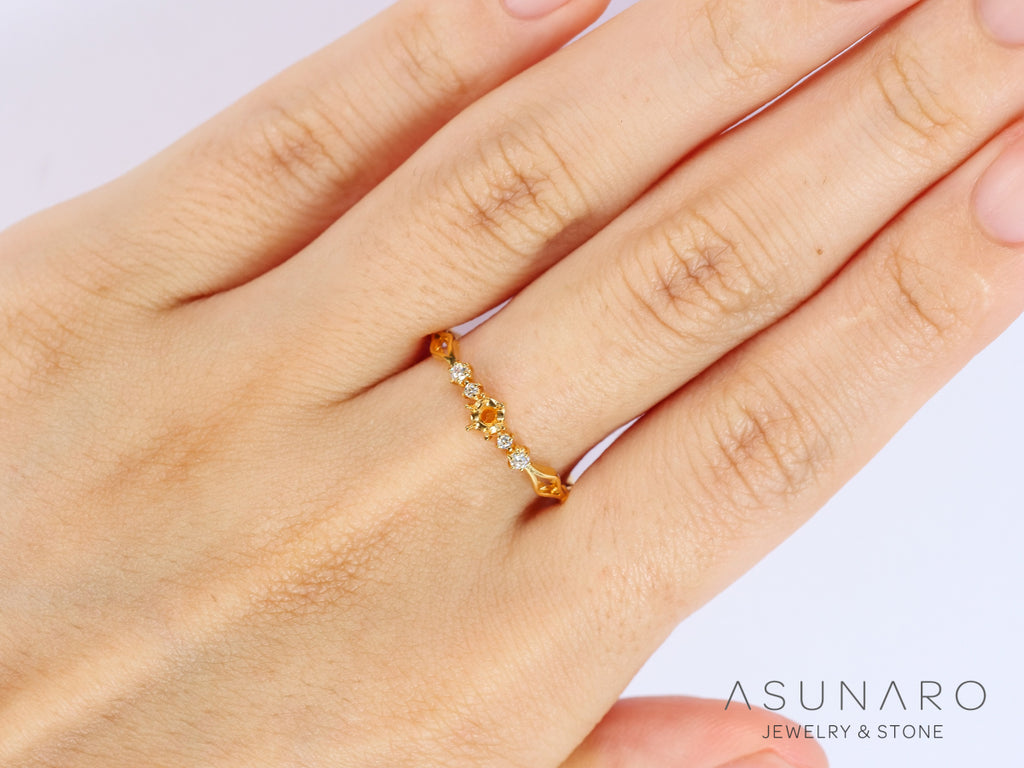 【お仕立て用】空枠番号：S02A　リング枠【オーダージュエリー用】