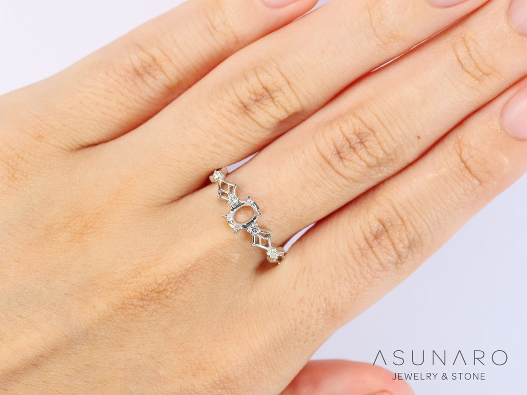 【お仕立て用】空枠番号：S05A　リング枠【オーダージュエリー用】