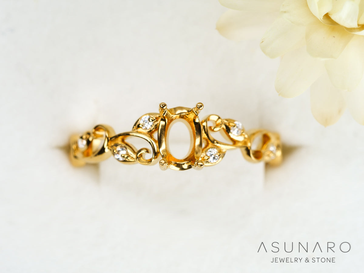 【お仕立て用】空枠番号：S07A　リング枠【オーダージュエリー用】