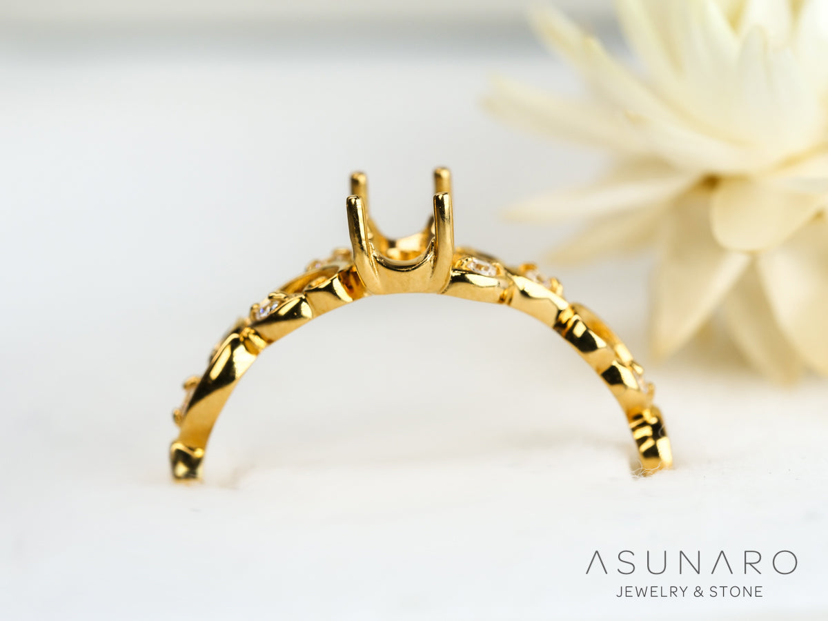 【お仕立て用】空枠番号：S07A　リング枠【オーダージュエリー用】