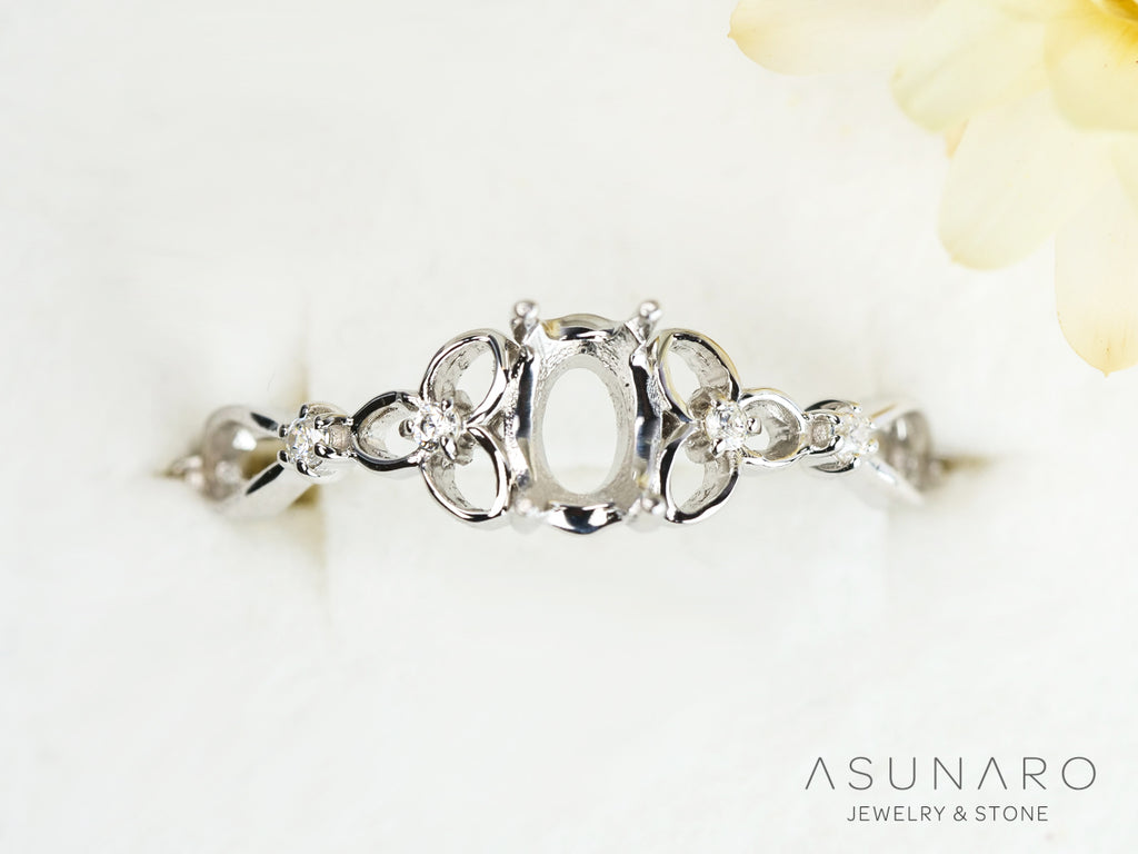 【お仕立て用】空枠番号：S09A　リング枠【オーダージュエリー用】