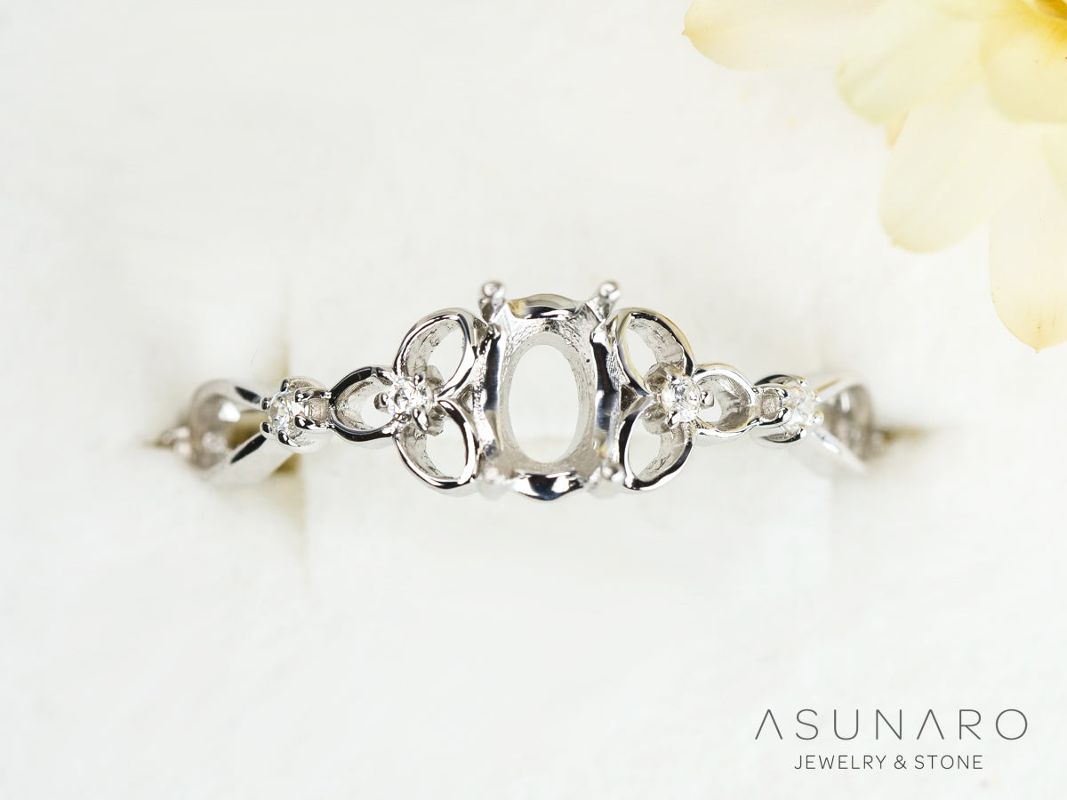 【お仕立て用】空枠番号：S09A　リング枠【オーダージュエリー用】