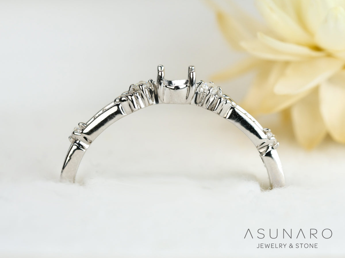 【お仕立て用】空枠番号：S90A　リング枠【オーダージュエリー用】