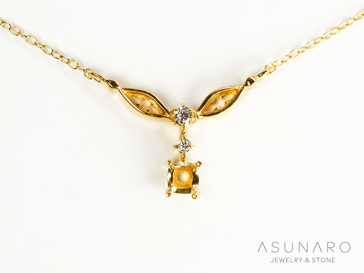 【お仕立て用】空枠番号：S03A　ペンダントトップ枠【オーダージュエリー用】