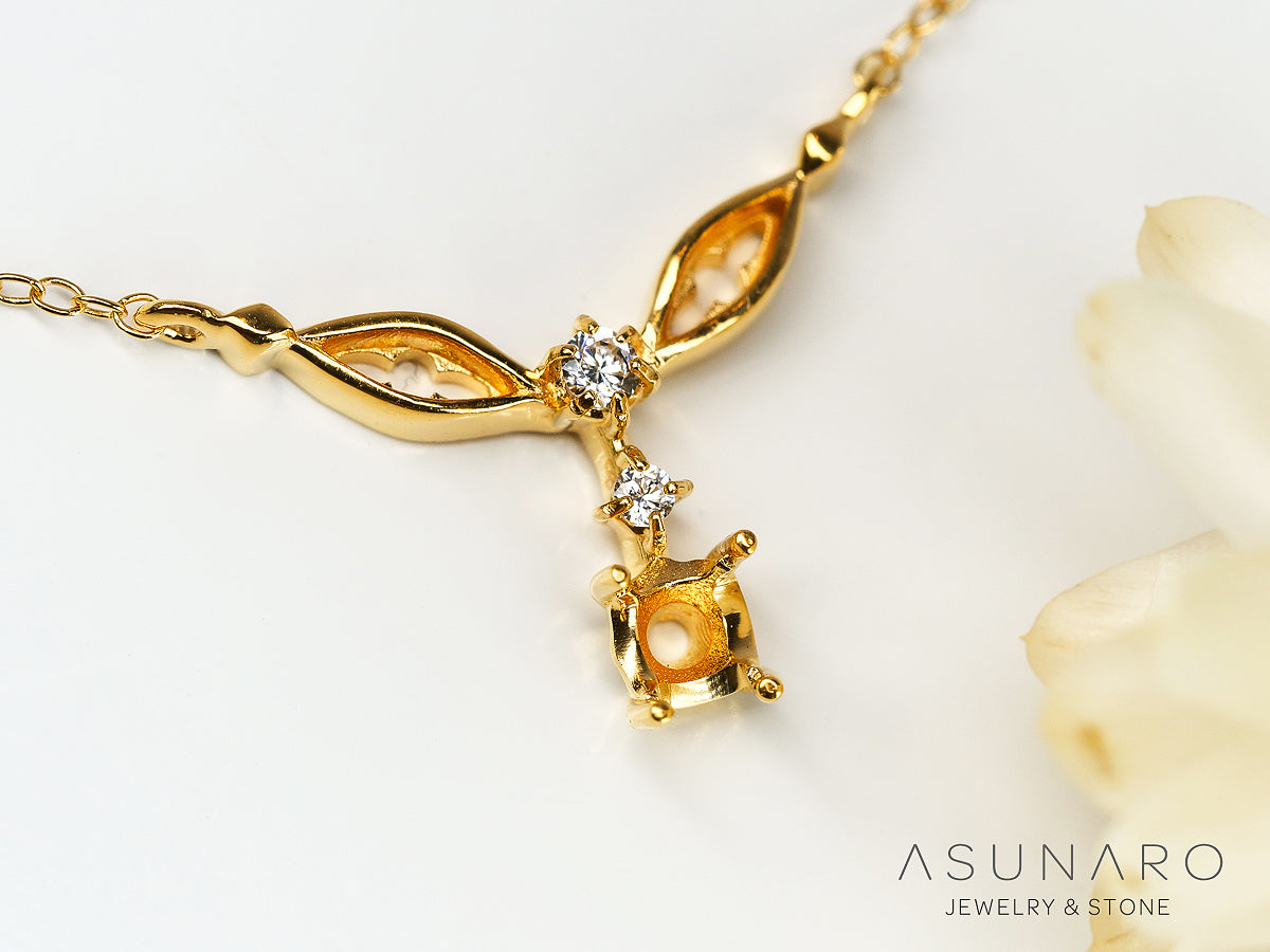 【お仕立て用】空枠番号：S03A　ペンダントトップ枠【オーダージュエリー用】