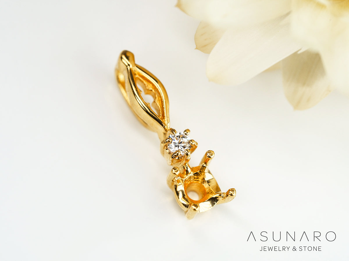 18k 宝石ペンダントトップ 枠のみ 楽天市場】リフォーム用・18金製・ペンダントトップ・空枠・ペンダント