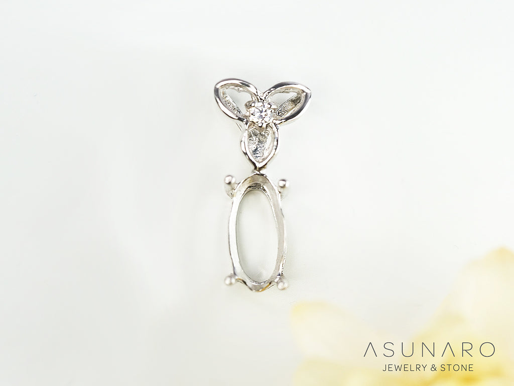 【お仕立て用】空枠番号：S00A　ペンダントトップ枠【オーダージュエリー用】