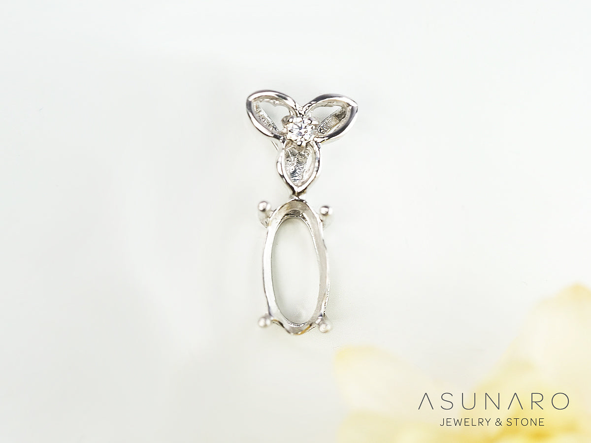 【お仕立て用】空枠番号：S00A　ペンダントトップ枠【オーダージュエリー用】