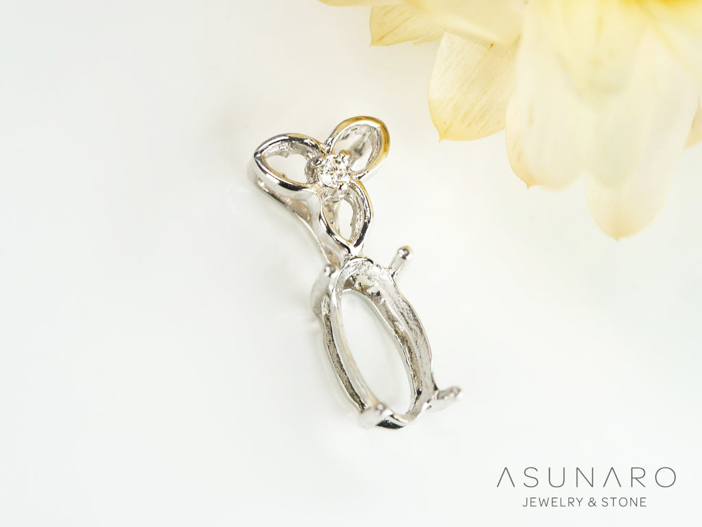 【お仕立て用】空枠番号：S00A　ペンダントトップ枠【オーダージュエリー用】