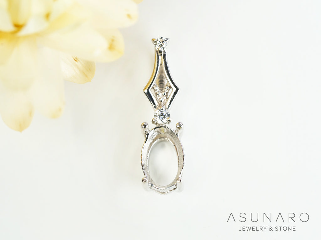 【お仕立て用】空枠番号：S06A　ペンダントトップ枠【オーダージュエリー用】