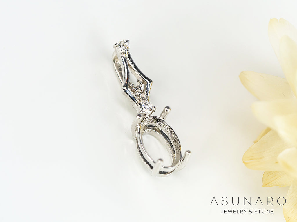 【お仕立て用】空枠番号：S06A　ペンダントトップ枠【オーダージュエリー用】