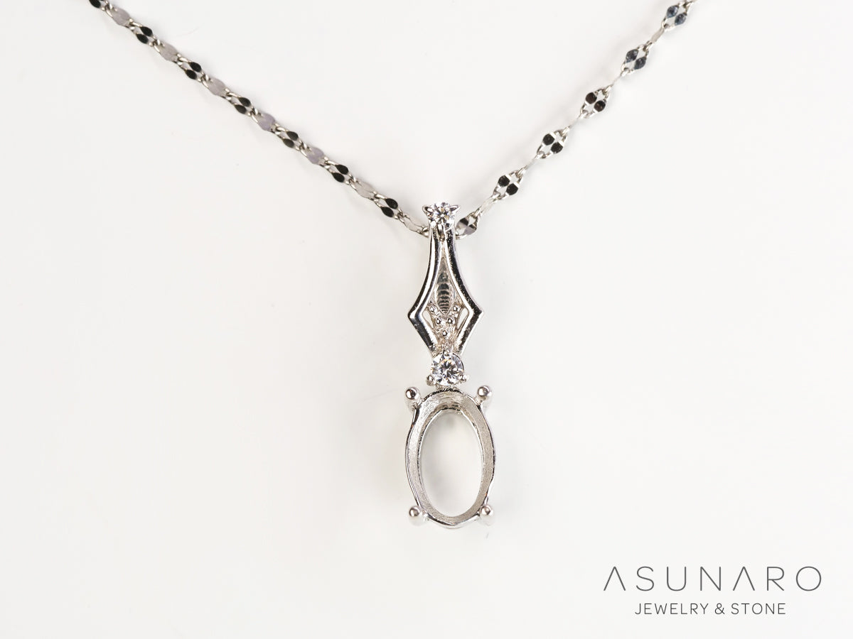 【お仕立て用】空枠番号：S06A　ペンダントトップ枠【オーダージュエリー用】