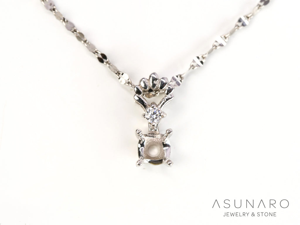 【お仕立て用】空枠番号：S01A　ペンダントトップ枠【オーダージュエリー用】