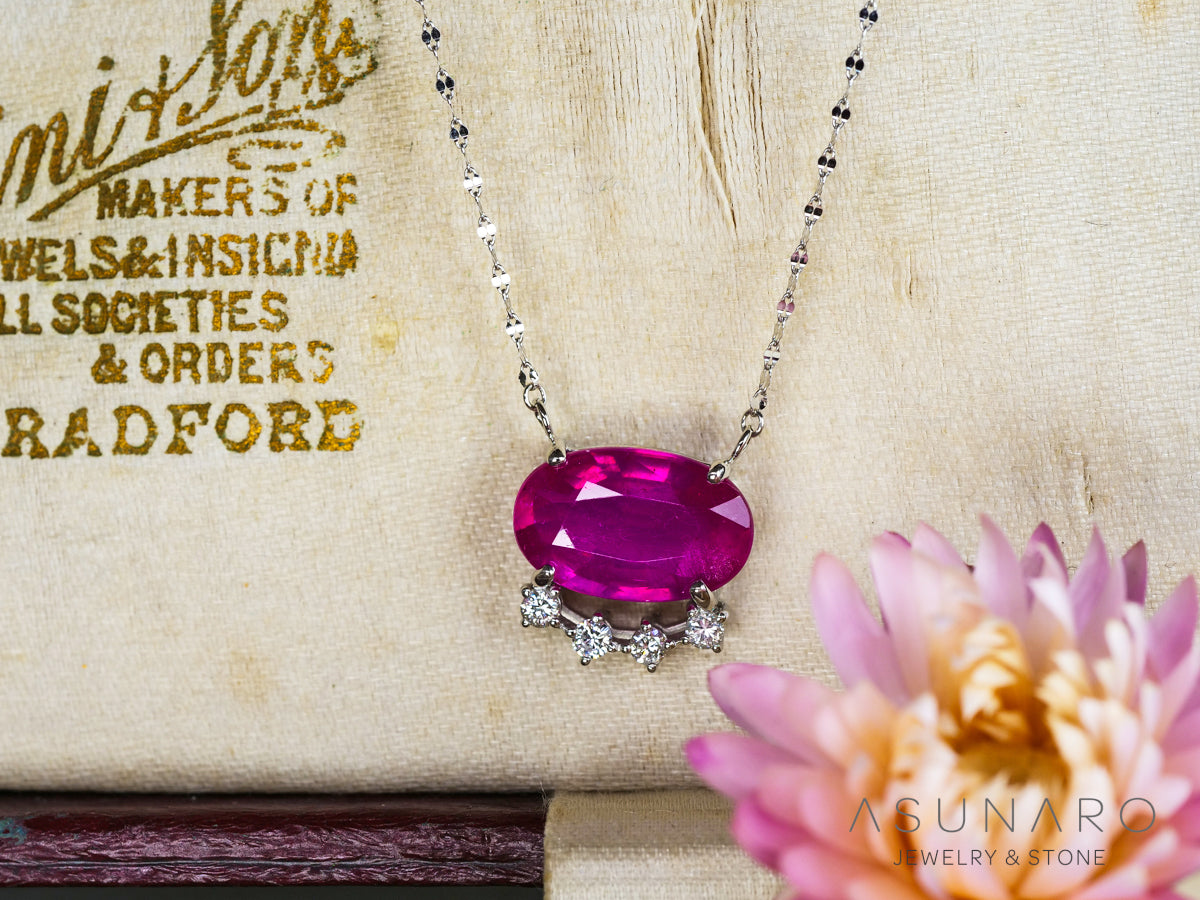 【お仕立て用】空枠番号：S86A　両吊りネックレス　ペンダントトップ枠【オーダージュエリー用