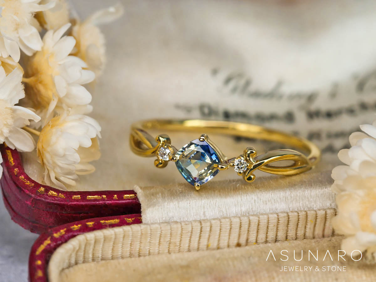 【お仕立て用】空枠番号：4042C　リング枠【オーダージュエリー用】