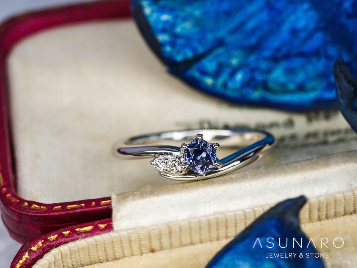 【お仕立て用】空枠番号：ASU-5　リング枠【オーダージュエリー用】