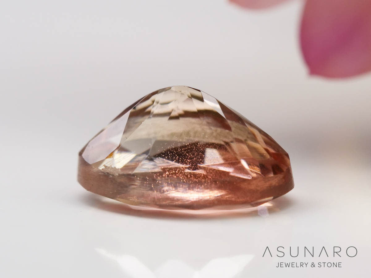 レッドラブラドライト　オーバルカット　エチオピア産　0.47ct【241023-2411】