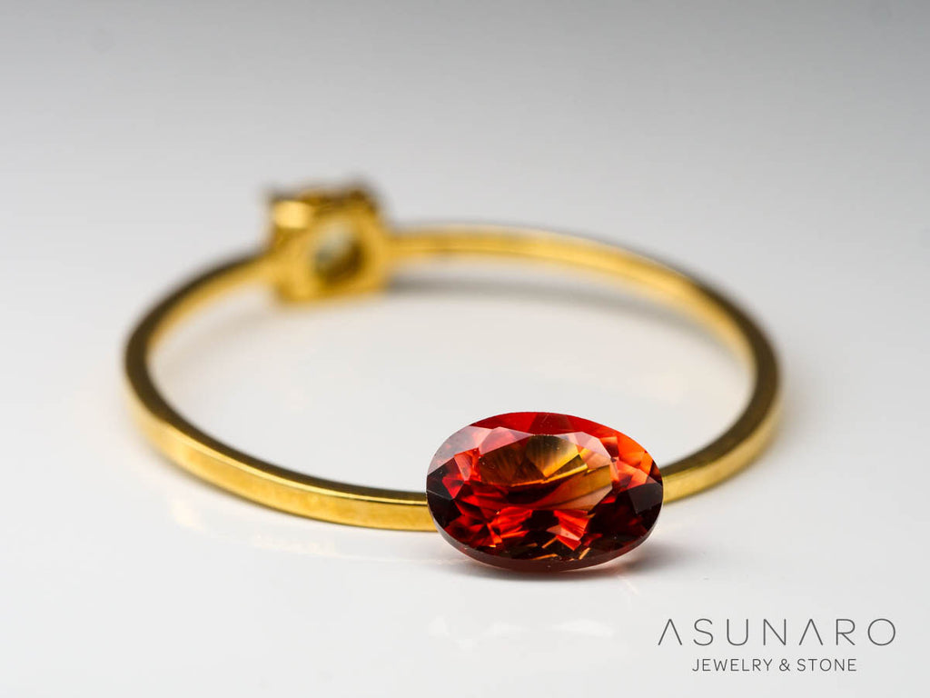 レッドラブラドライト　オーバルカット　エチオピア産　0.52ct【241023-2413】