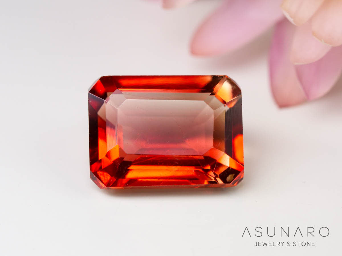 バイカラーラブラドライト　エメラルドカット　エチオピア産　1.69ct【241023-2416】