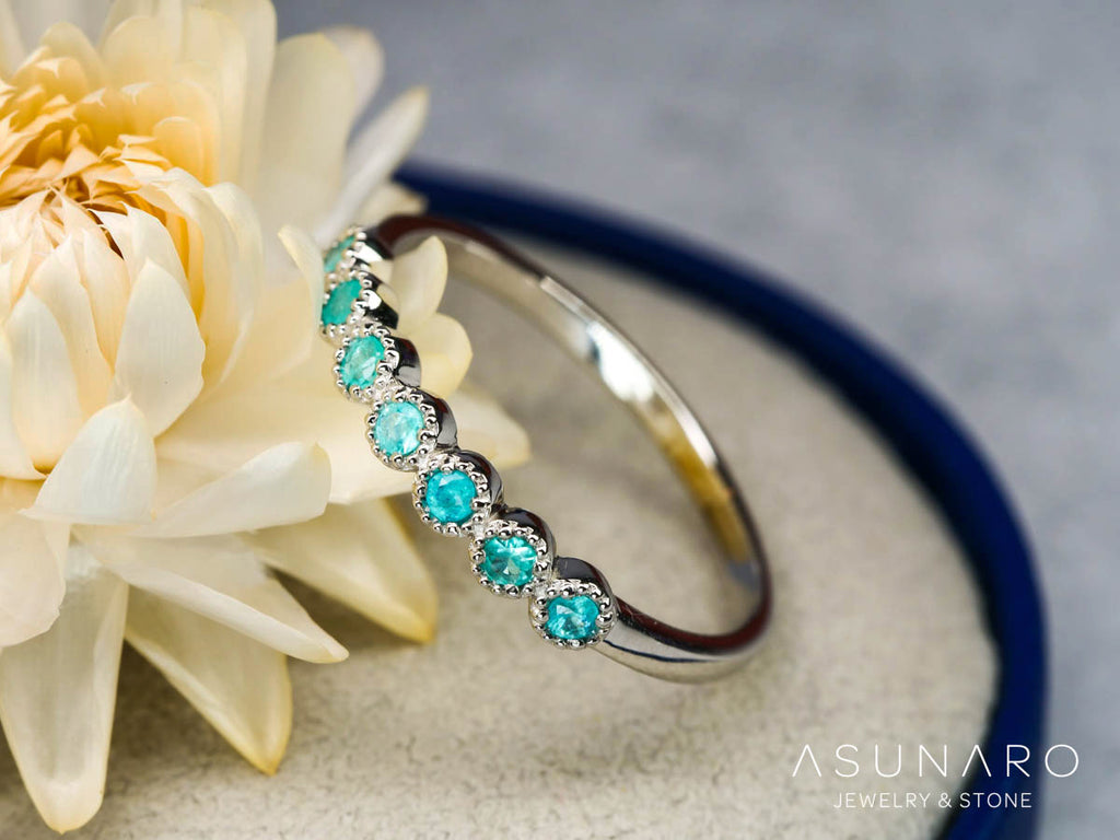 【お仕立て用】空枠番号：4981C　1.8mm用　リング枠　ハーフエタニティ【オーダージュエリー用】hpv