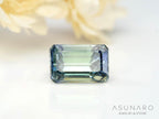 バイカラーゾイサイト（タンザナイト）エメラルドカット　タンザニア産　0.82ct【241211-2404】