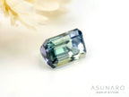 バイカラーゾイサイト（タンザナイト）エメラルドカット　タンザニア産　0.82ct【241211-2404】