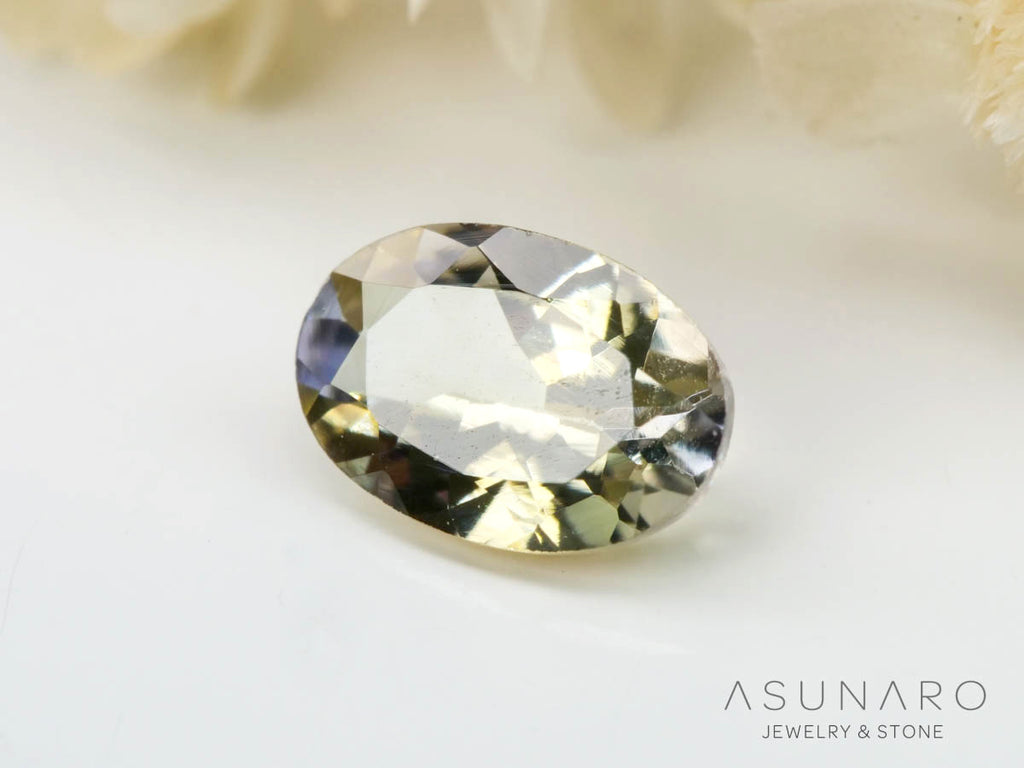 パーティーカラーゾイサイト（タンザナイト）オーバルカット　タンザニア産　0.46ct【241211-2409】