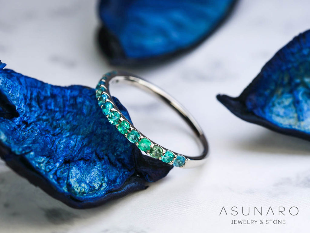 【お仕立て用】空枠番号：1426C　1.8mm用　リング枠　ハーフエタニティ【オーダージュエリー用】hpv