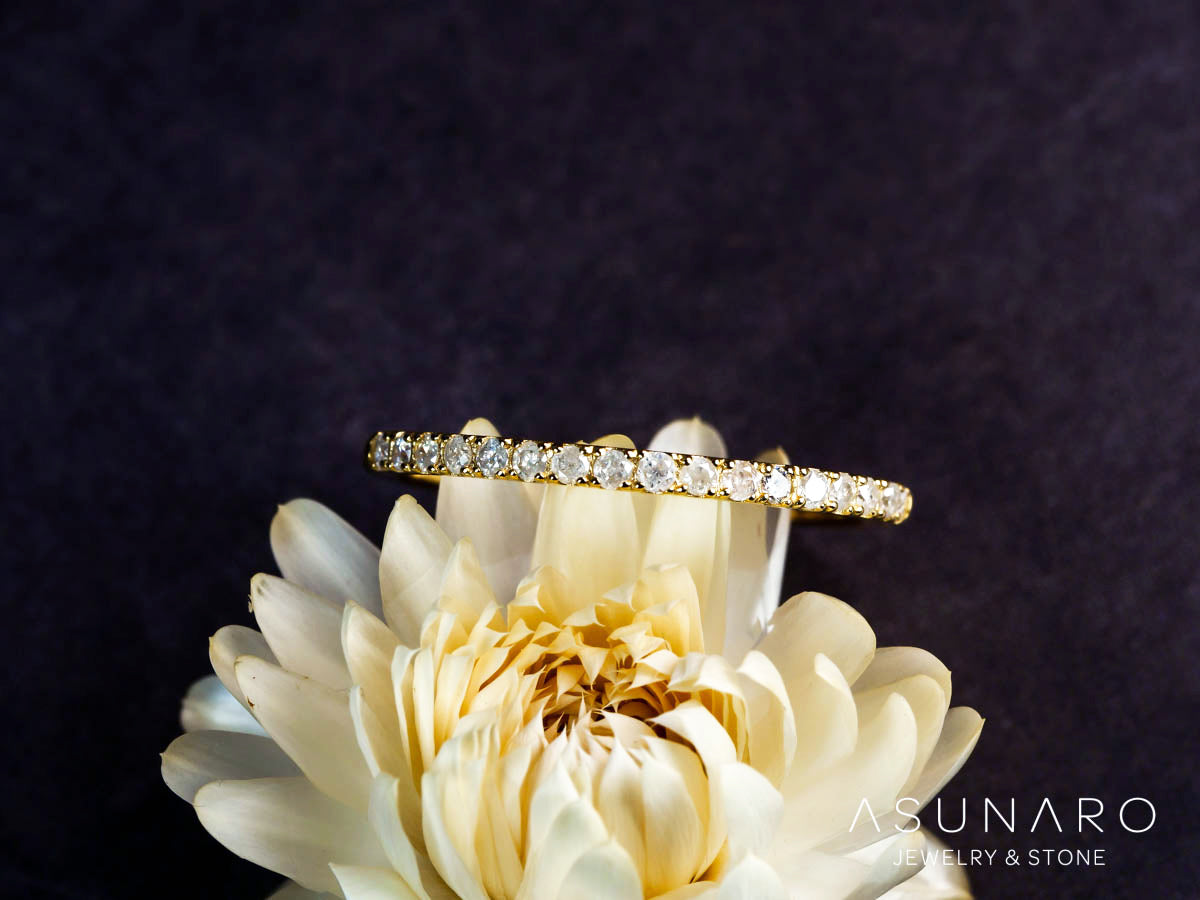 お仕立て用】空枠番号：4960C 1.5mm用 リング枠 ハーフエタニティ