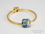 パーティーカラードトルマリン　エメラルドカット　アフガニスタン産　0.78ct【241002-2570】