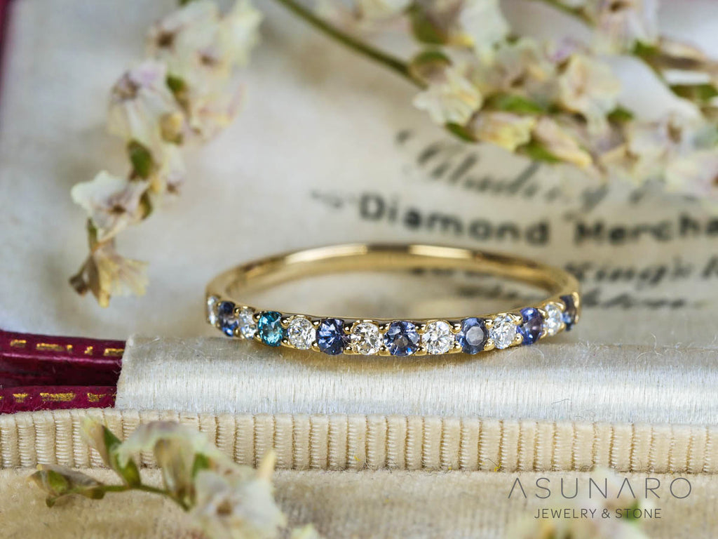 【お仕立て用】空枠番号：1426C　1.8mm用　リング枠　ハーフエタニティ【オーダージュエリー用】hpv