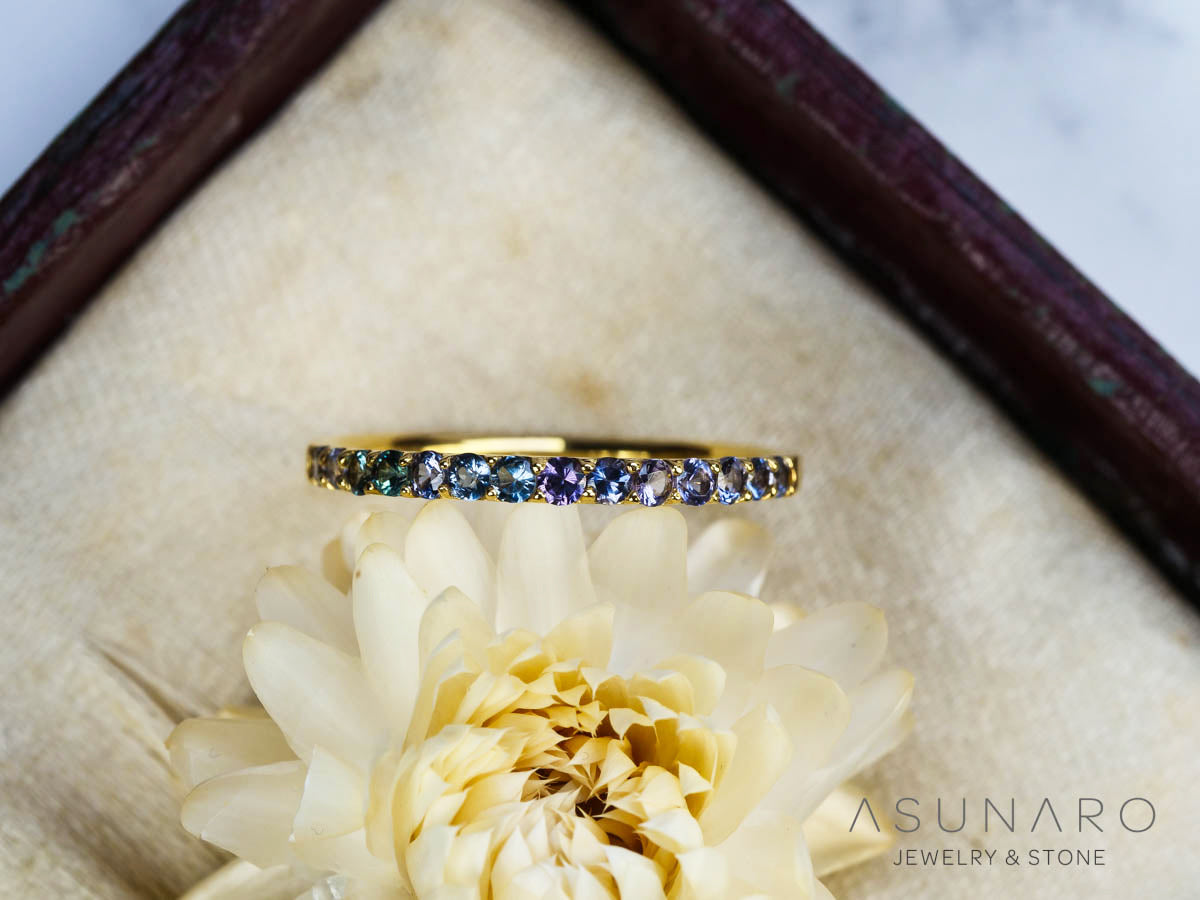 【お仕立て用】空枠番号：1426C　1.8mm用　リング枠　ハーフエタニティ【オーダージュエリー用】hpv