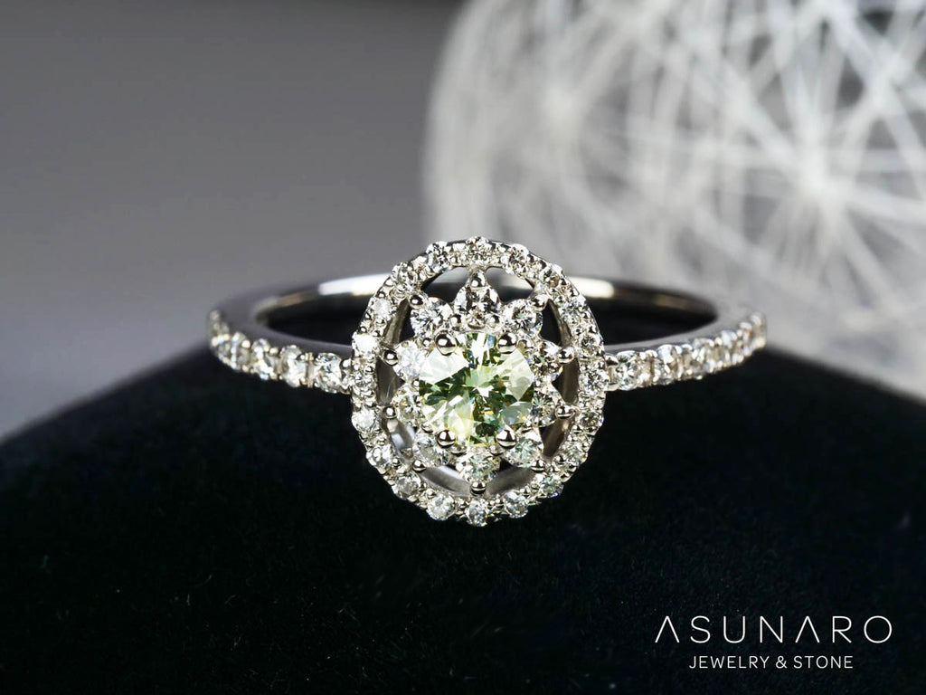 【お仕立て用】空枠番号：4811C　4×3mm用　リング枠　取り巻き【オーダージュエリー用】