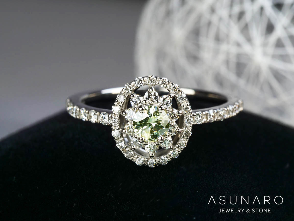 【お仕立て用】空枠番号：4811C　4×3mm用　リング枠　取り巻き【オーダージュエリー用】