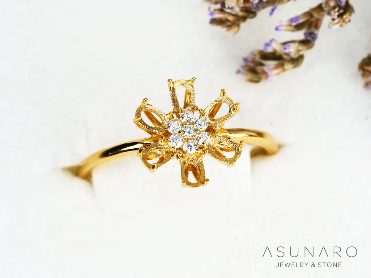 【お仕立て用】空枠番号：5507C　リング枠【オーダージュエリー用】