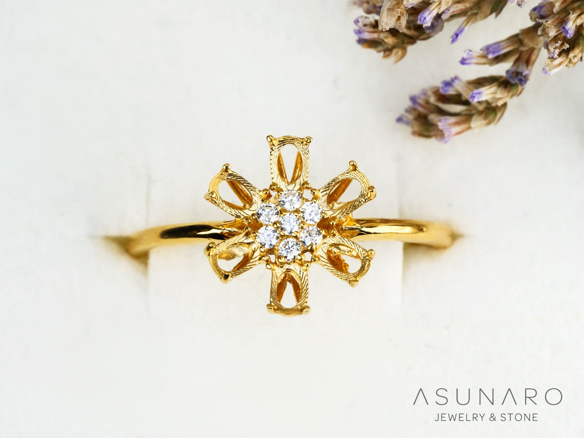 【お仕立て用】空枠番号：5507C　リング枠【オーダージュエリー用】