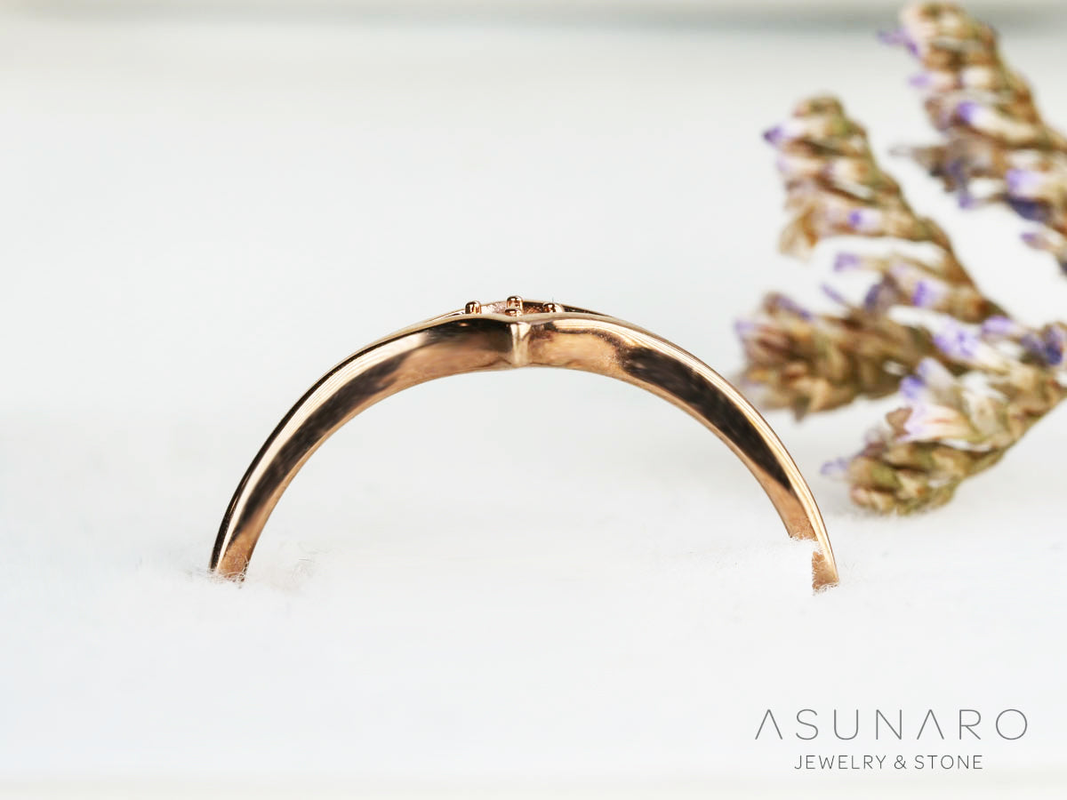 【お仕立て用】空枠番号：5505C・S208A　リング枠　ダイヤなし【オーダージュエリー用】