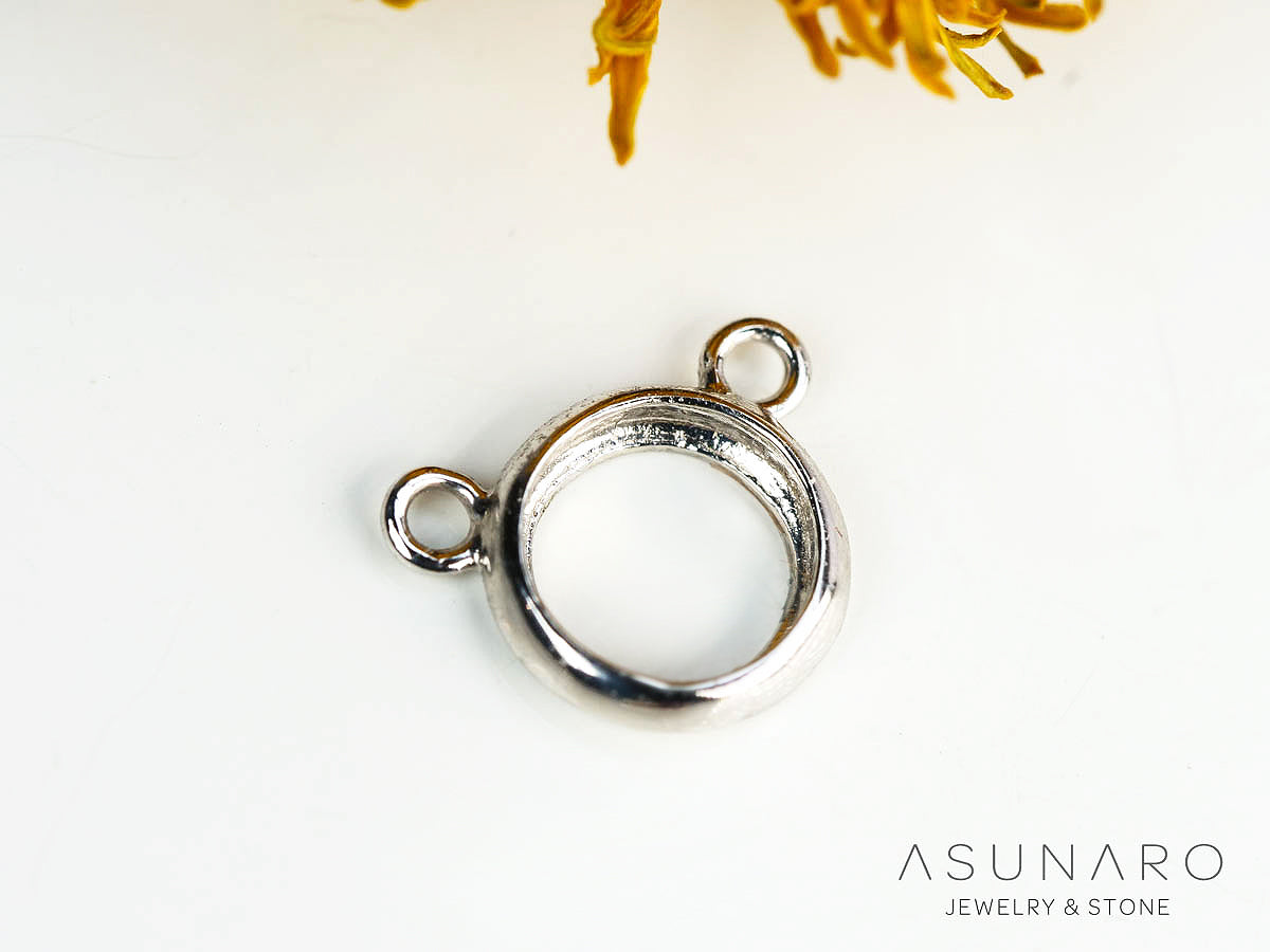 お仕立て用】空枠番号：5545I 両吊りネックレス ペンダントトップ枠