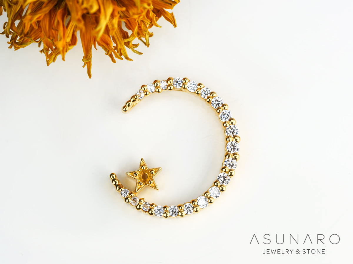 【お仕立て用】空枠番号：3042C　ペンダントトップ枠【オーダージュエリー用】