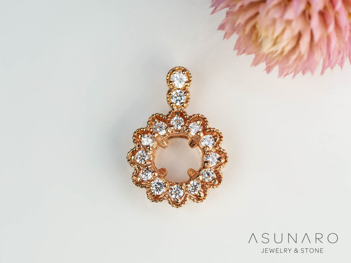 珠玉の一曲 エドウィージュ SP 4枚 FOUR RAYED FLOWER PIERCED EARRINGS(2JP1086)K10 ピアス