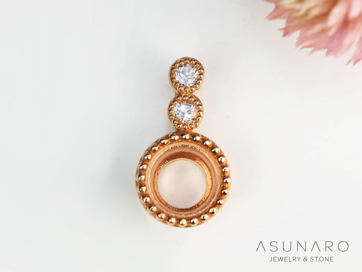 【お仕立て用】空枠番号：4919C　ペンダントトップ枠【オーダージュエリー用】