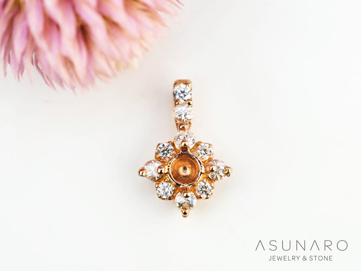 【お仕立て用】空枠番号：3102C　ペンダントトップ枠【オーダージュエリー用】